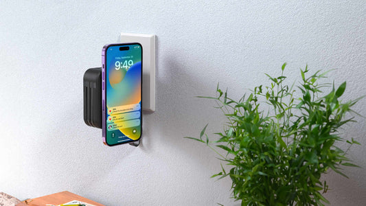 TravelCharge Max by MyFastChargers in a lifestyle setting, demonstrating its fast PD 20W USB-C charging capabilities, perfect for business professionals and students on the go.